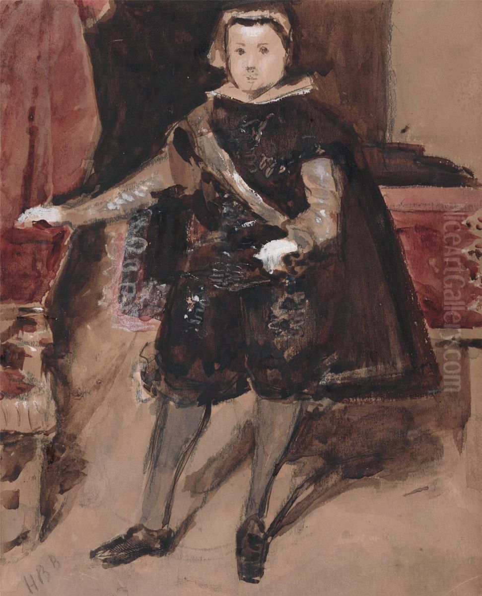 The Infant Balthasar Carlos Oil Painting by Hercules Brabazon Brabazon