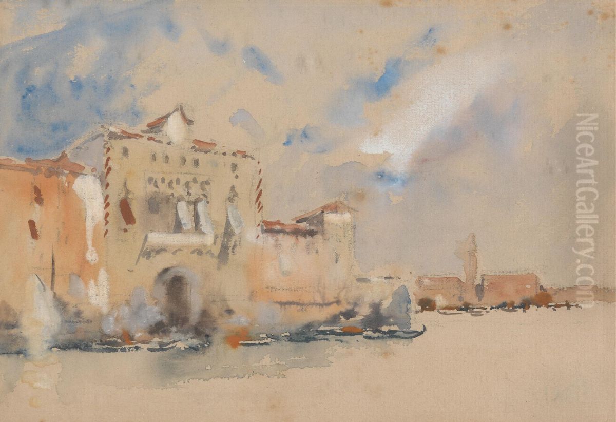 Venice Oil Painting by Hercules Brabazon Brabazon Venice Oil Painting by Hercules Brabazon Brabazon