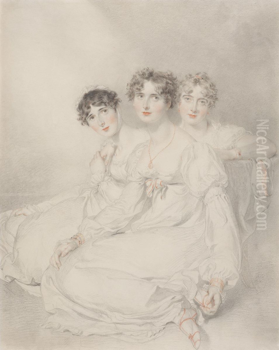 The Wellesley-Pole Sisters Oil Painting by Thomas Lawrence