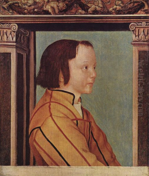 Knabe mit braunem Haar Oil Painting by Ambrosius Holbein