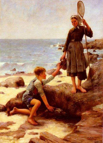 The little fishermen Oil Painting by Jules Bastien-Lepage