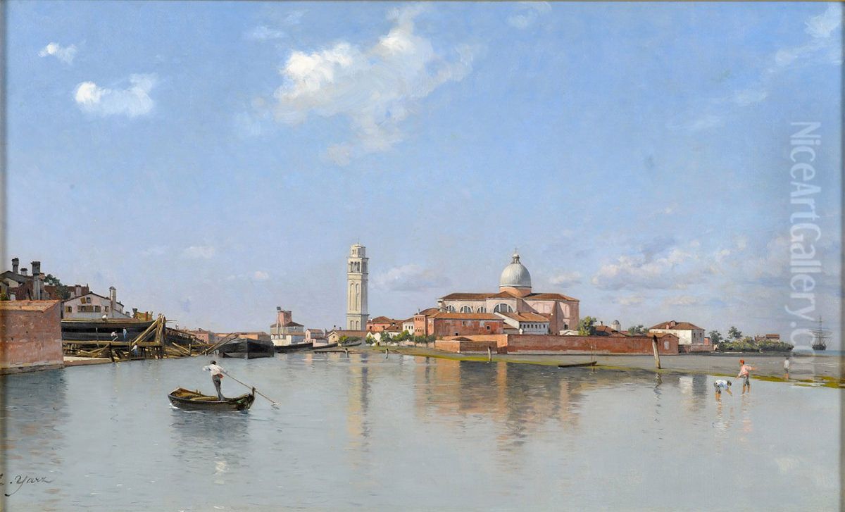 View on Santa Maria Formosa, Venice Oil Painting by Edmond Yarz