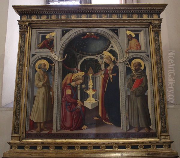 Verkundigung Oil Painting by Neri di Bicci