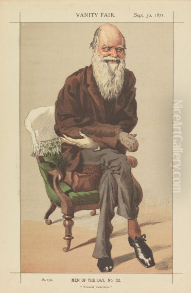 Vanity Fair Men of the Day, No. 33, Natural Selection Oil Painting by James Tissot