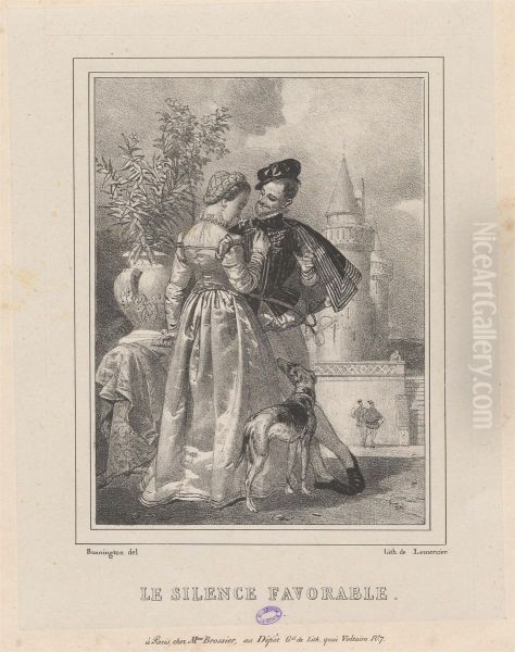 Le Silence Favorable Oil Painting by Richard Parkes Bonington