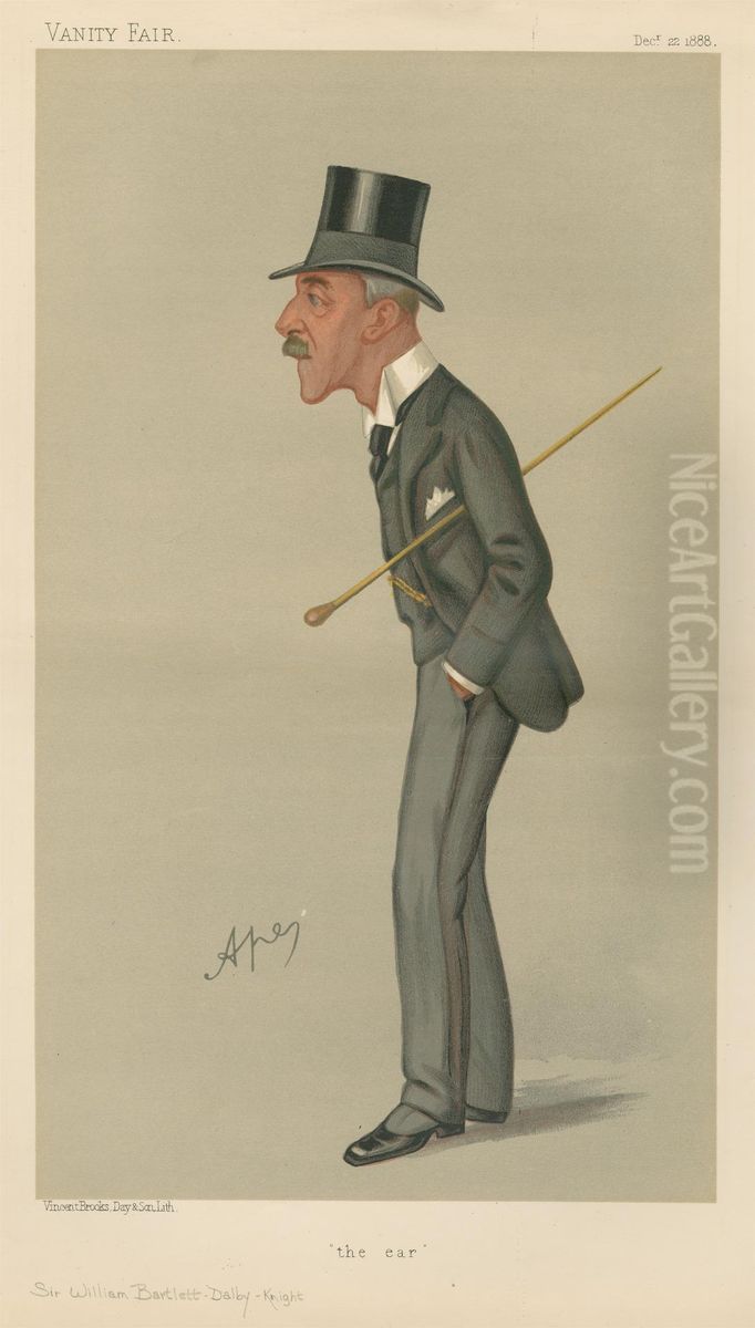 Vanity Fair - Doctors and Scientists. Sir William Bartlett-Dalby-Knight. 22 December 1888 Oil Painting by Carlo Pellegrini