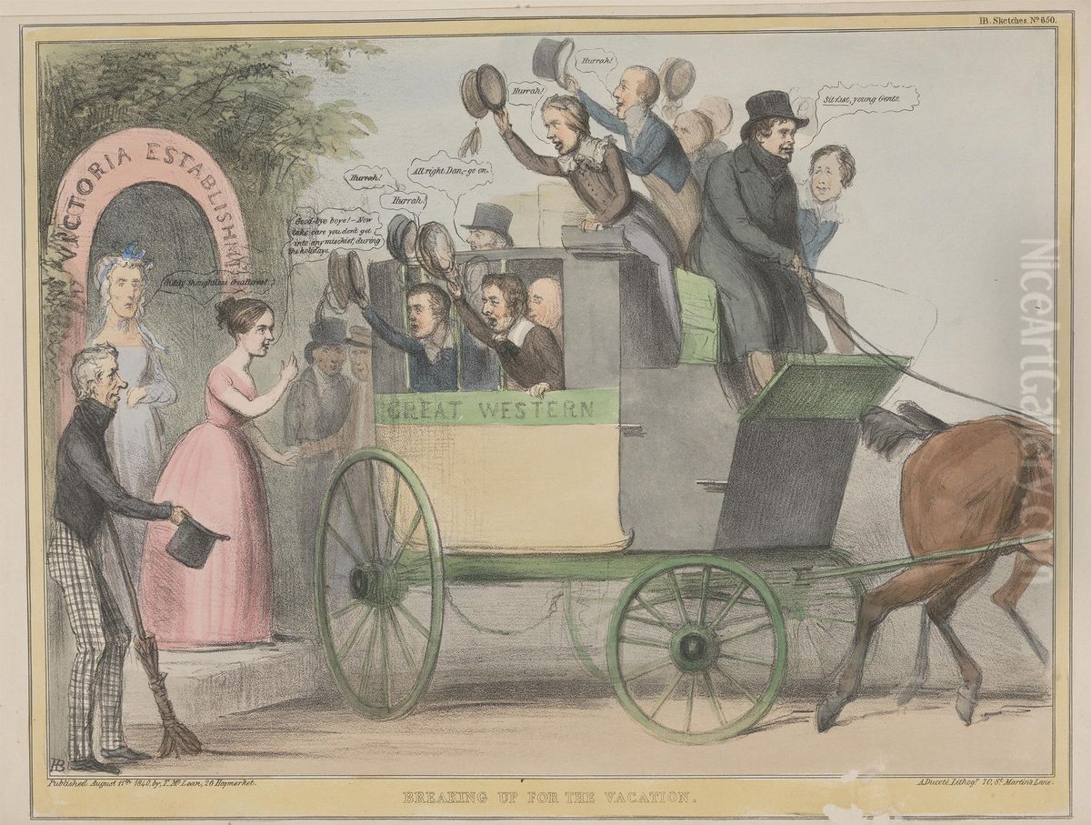 Breaking up for the Vacation Oil Painting by John (H.B.) Doyle Breaking up for the Vacation Oil Painting by John (H.B.) Doyle