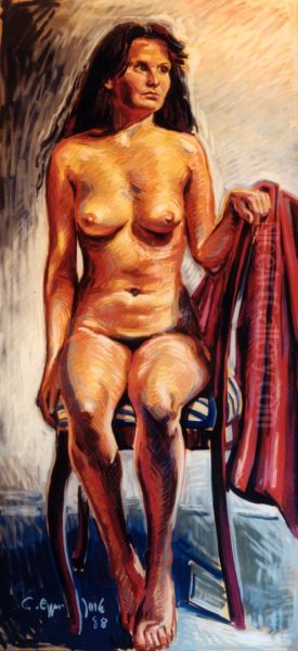 Nude Study Oil Painting by unknown