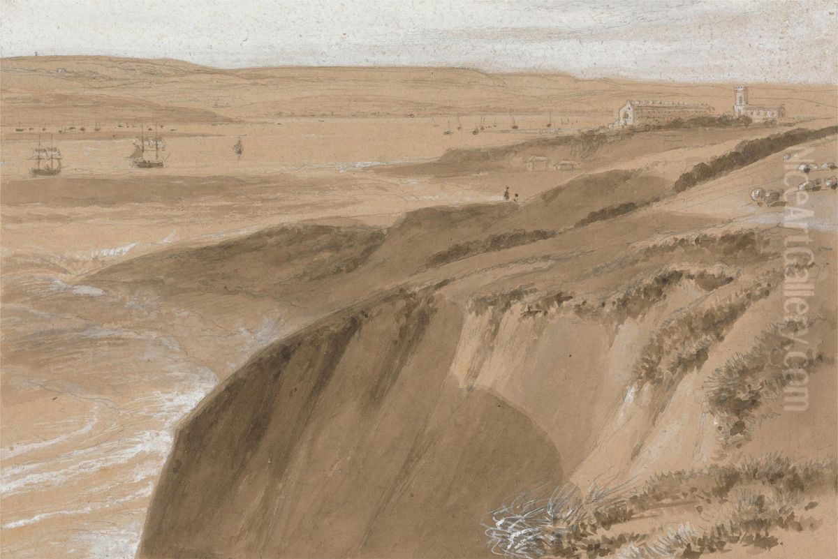 Exmouth, Devon Oil Painting by William Daniell RA