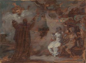 Prospero Conjuring a Masque for Ferdinand and Miranda
