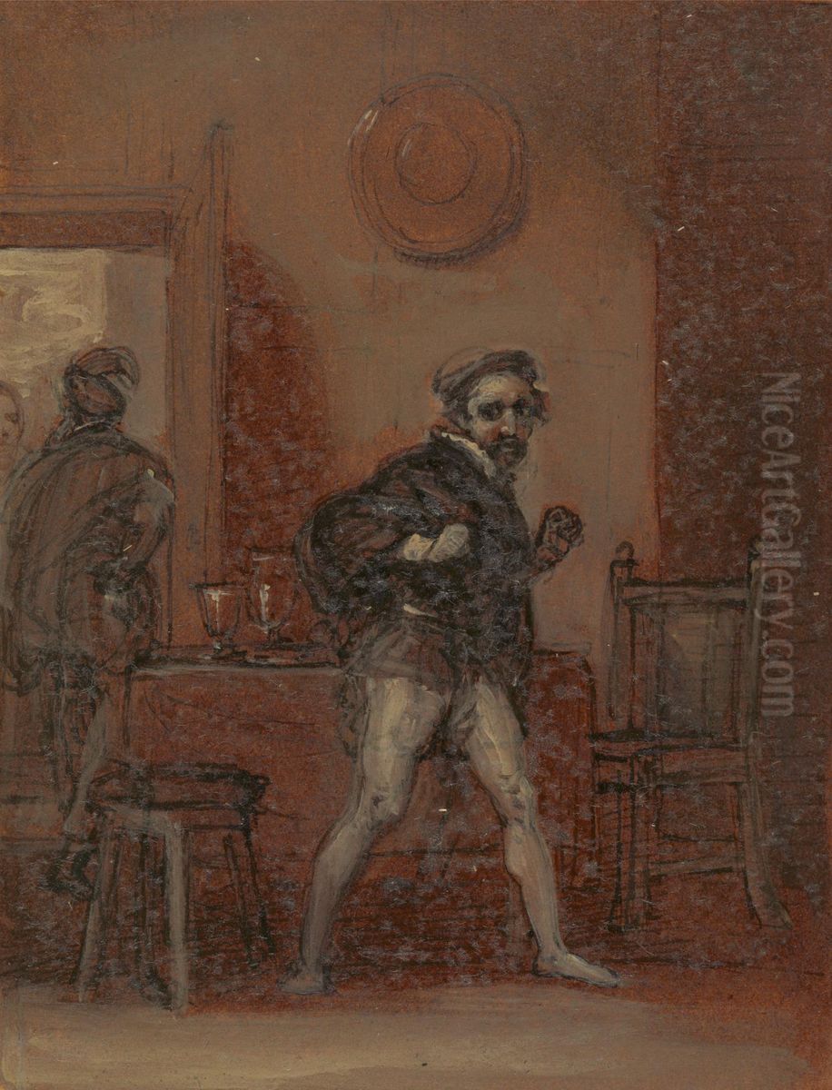 Ford in a Rage After Seeing Falstaff Oil Painting by Robert Smirke