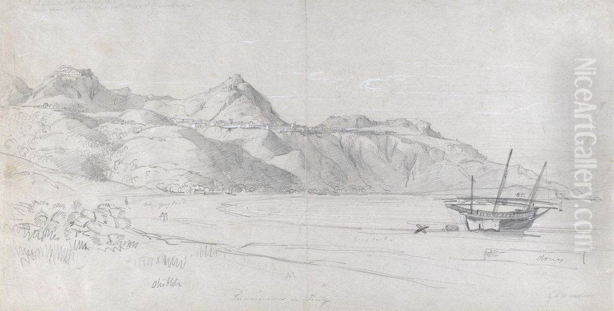 Taormina, Sicily Oil Painting by Hugh William Williams