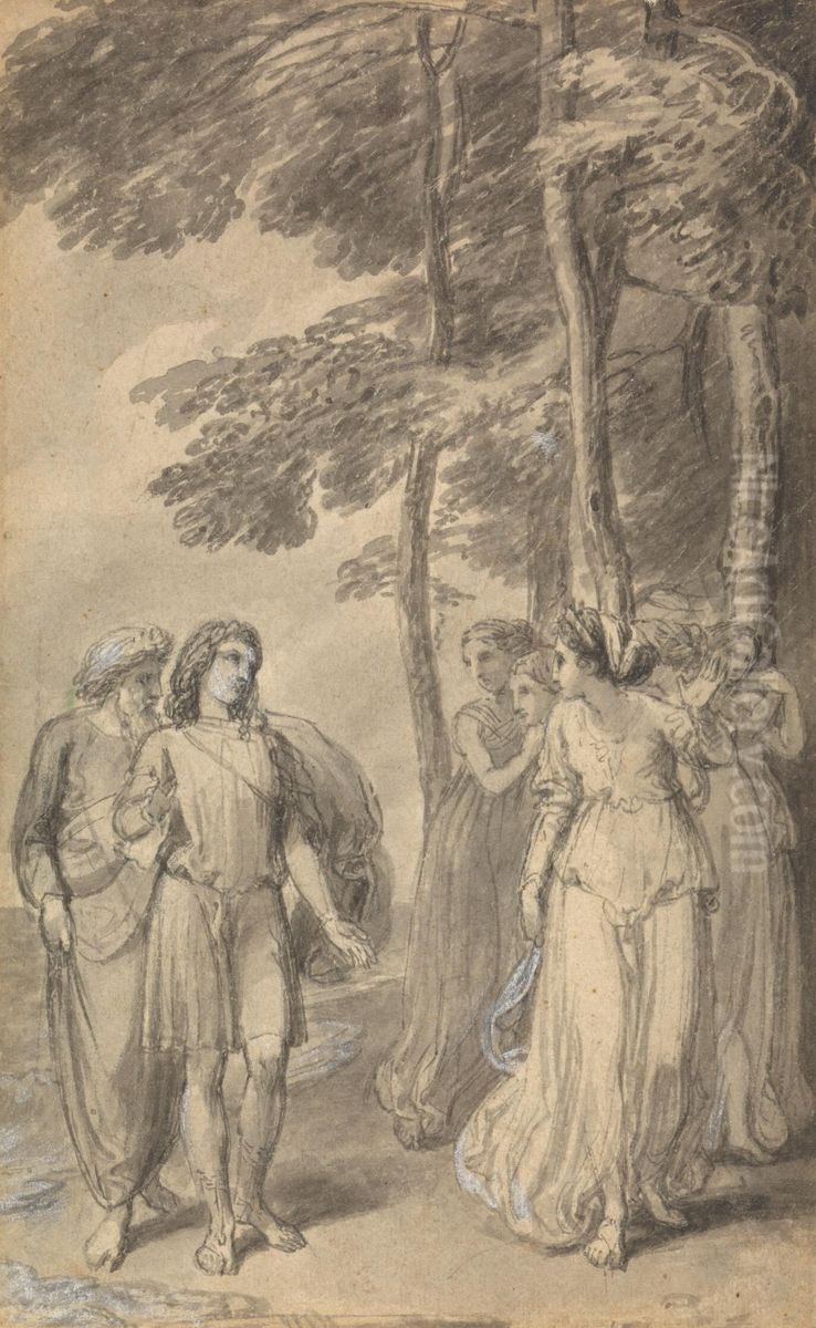 One of Six Illustrations to Fenelon's 