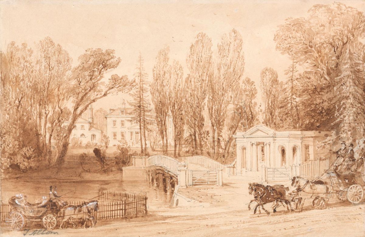 Thorncroft, near Leatherhead Oil Painting by Thomas Allom