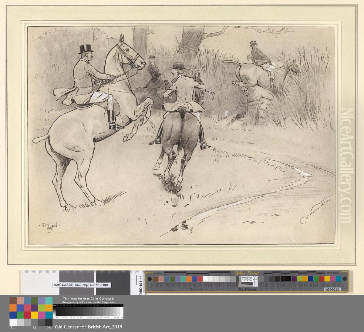 `Hold Back, Sir!' Oil Painting by Cecil Charles Aldin