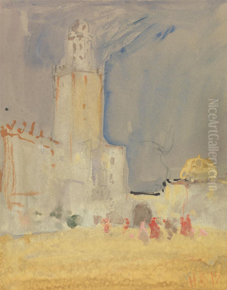 Seville Oil Painting by Hercules Brabazon Brabazon