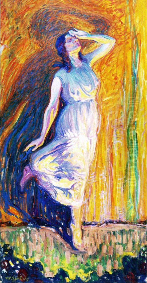 Tanssijatar Oil Painting by Vilho Sjostrom