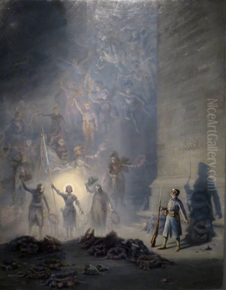 La Vision Oil Painting by Eugene Chaperon