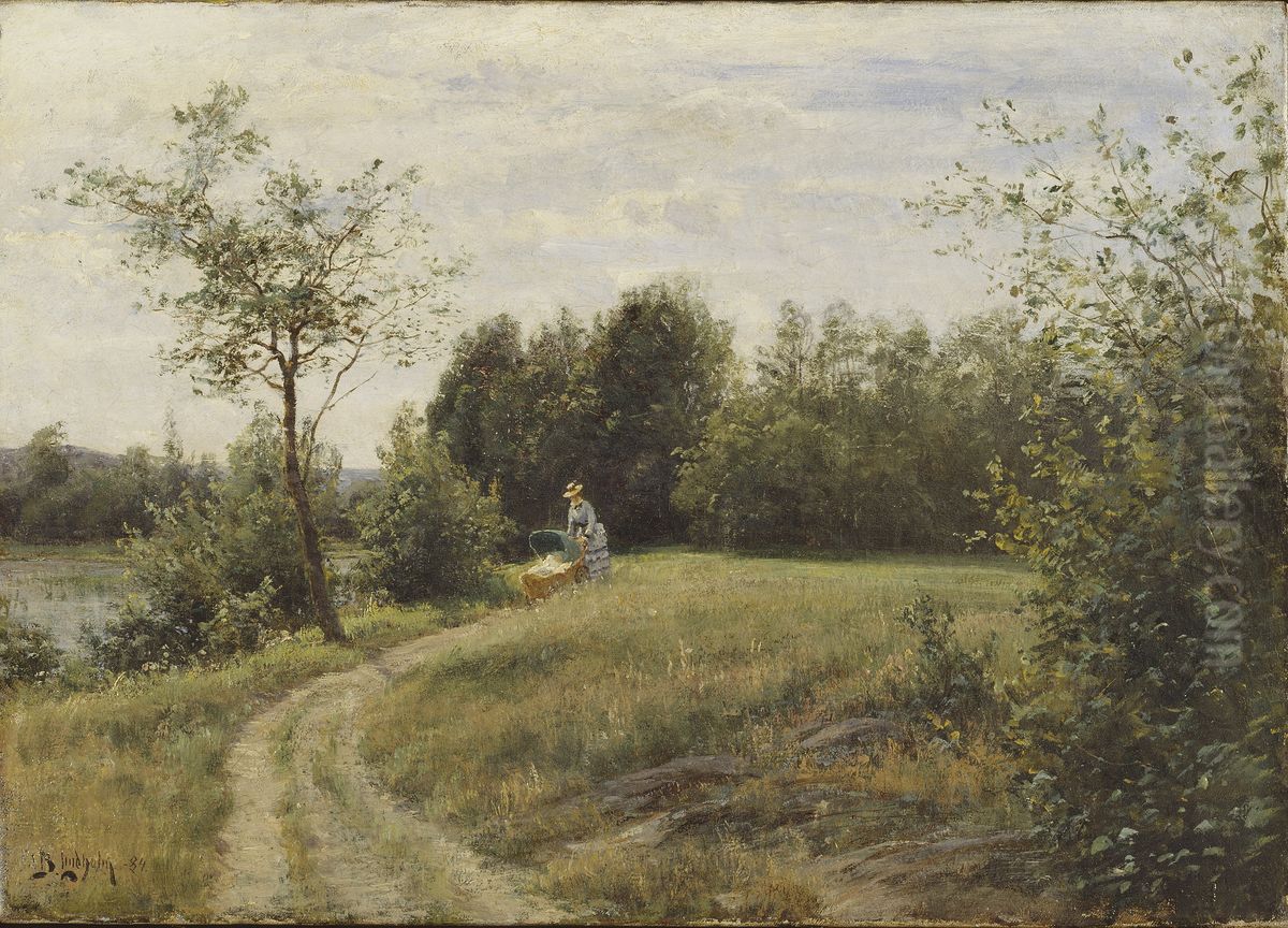 Nuorimmainen Oil Painting by Berndt Lindholm