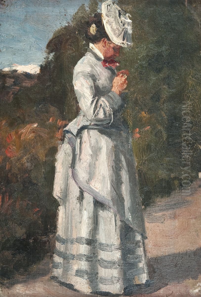 Longing Oil Painting by Berndt Lindholm