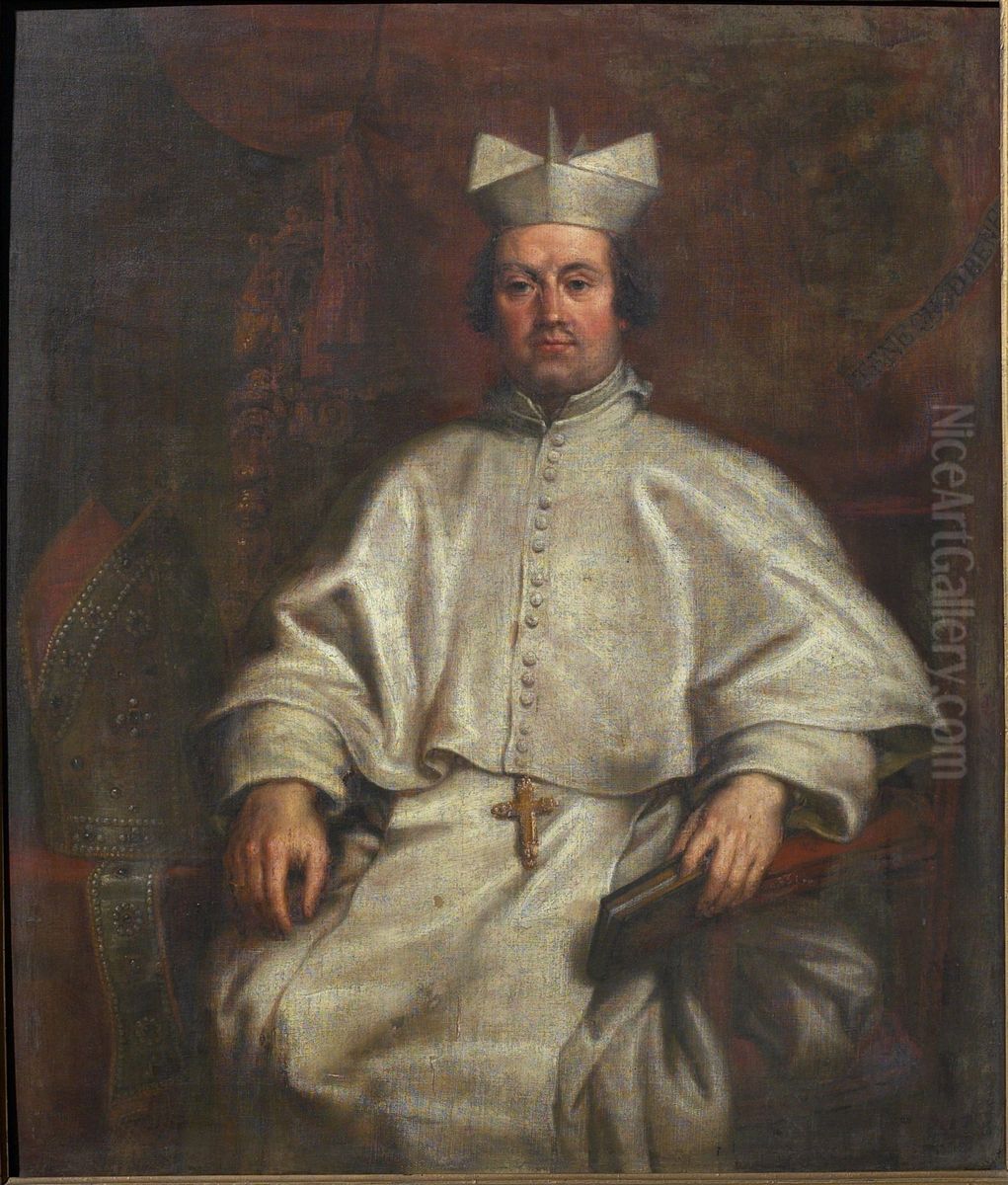 Portrait of Johannes Chrysostomus Teniers Oil Painting by Jan Erasmus Quellinus