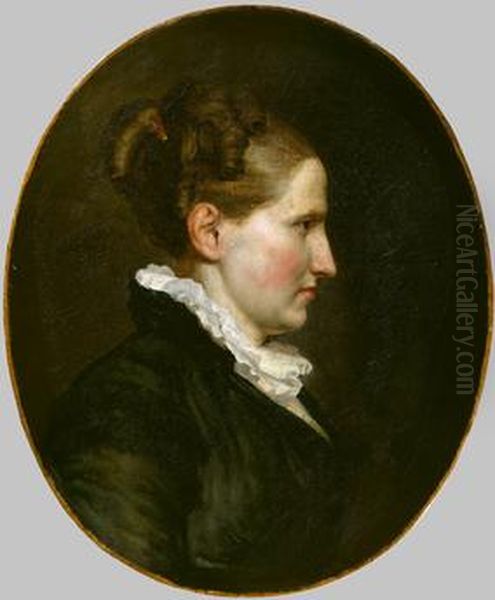 Portrait of Fanny Girardet Oil Painting by Leopold Robert