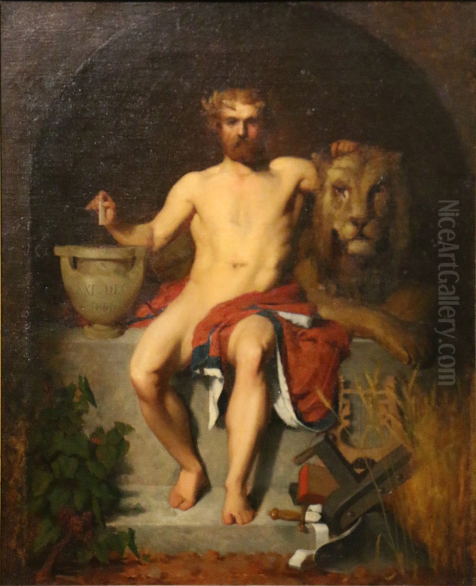 La Republique sous la forme du Suffrage Universel. Oil Painting by Charles Negre