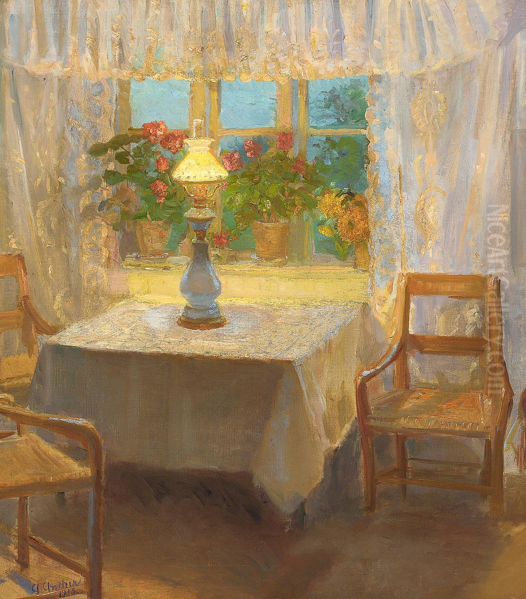 Interior. Oil Painting by Anna Ancher