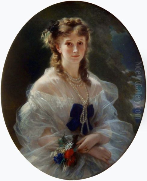 La Princesse Sophie Troubetskoi, duchesse de Morny Oil Painting by Franz Xaver Winterhalter