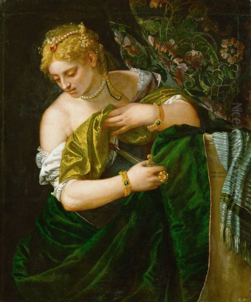 Lukrezia Oil Painting by Paolo Veronese (Caliari)