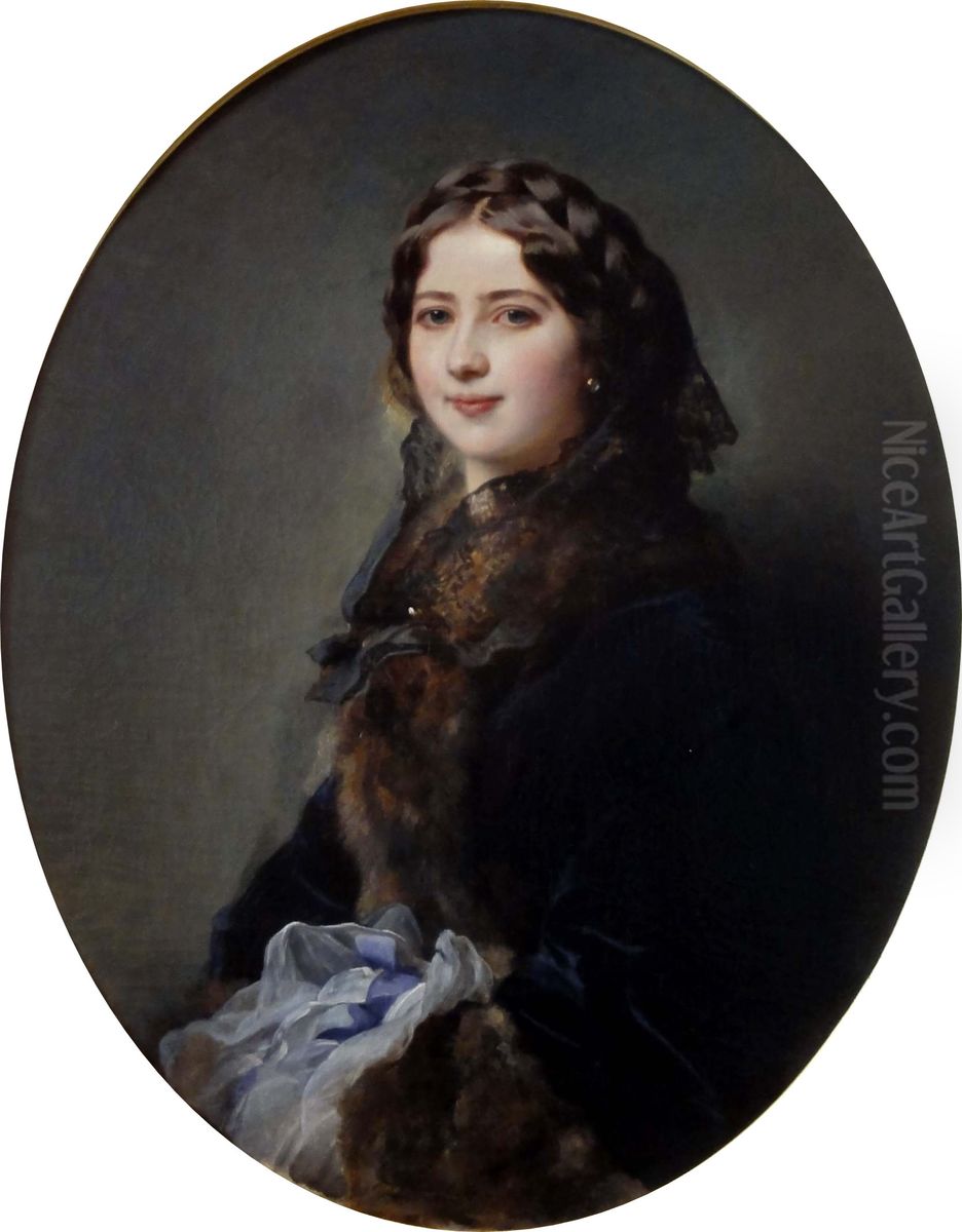 Portret Lizy Przezdzieckiej Oil Painting by Franz Xavier Winterhalter