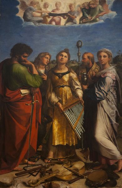 The Ecstasy of Saint Cecilia Oil Painting by Raphael