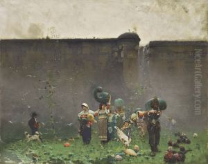 The harvest of pumpkins