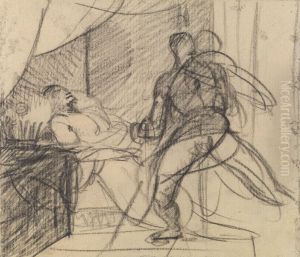 The Murder of Duncan - Macbeth with the Body (and Lady Macbeth Approaching)
