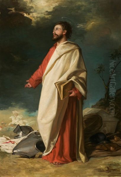 Santiago Apostol Oil Painting by Manuel Gomez-Moreno Gonzalez