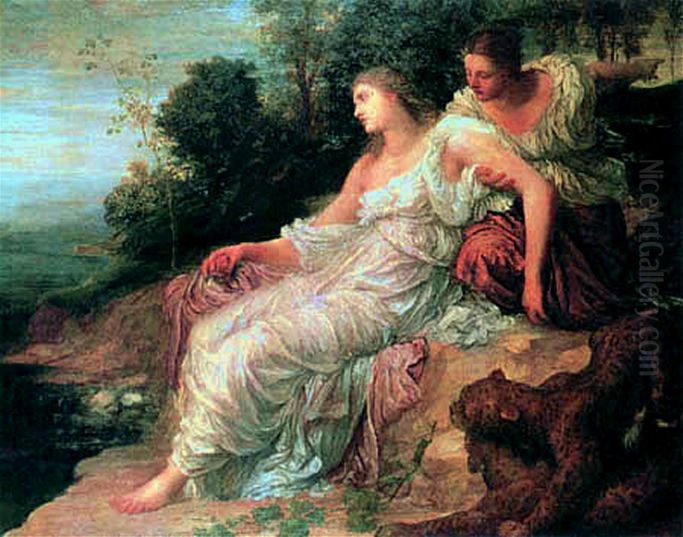 Ariadne on the Island of Naxos Oil Painting by George Frederic Watts