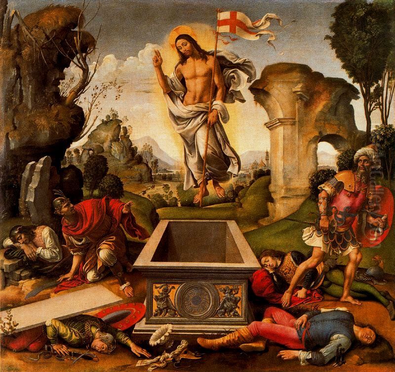 Resurrection Oil Painting by Raffaellino del Garbo
