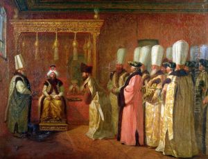 Audience of Charles Gravier Comte de Vergennes with The Sultan Osman III in Constantinople 1755