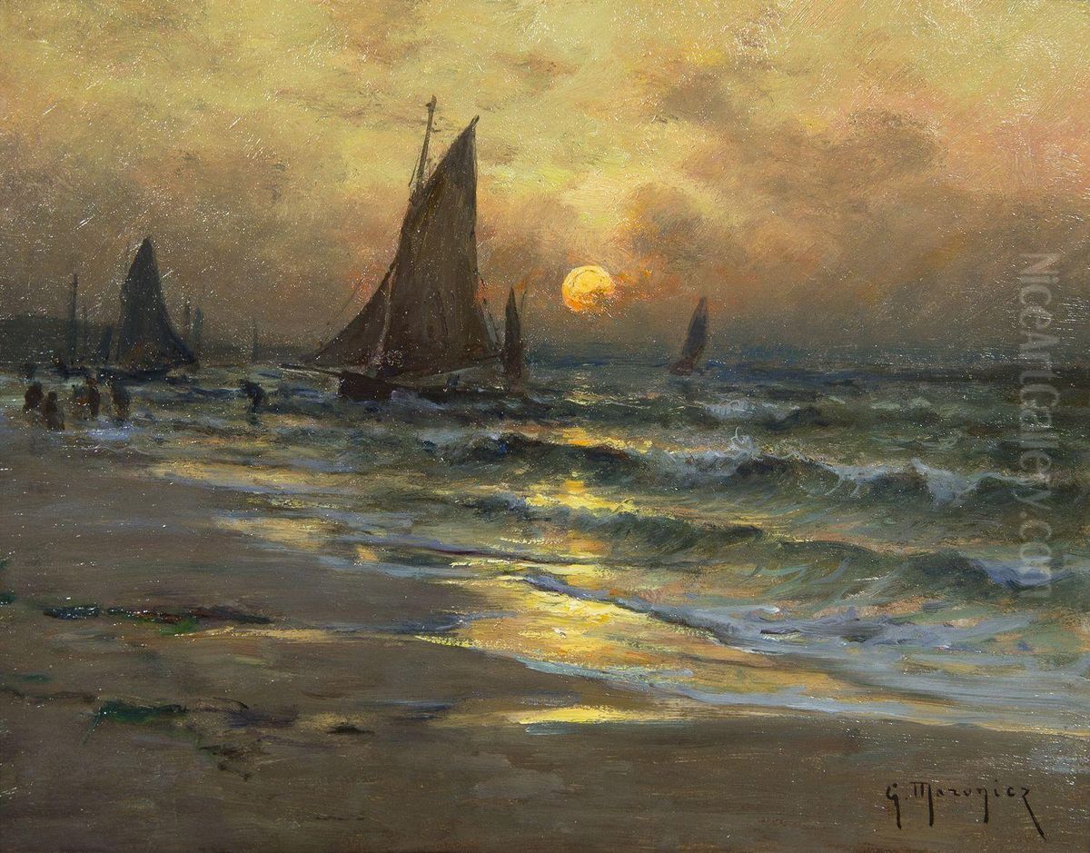 Hors-concours Oil Painting by Georges Maroniez
