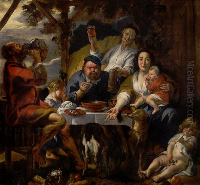 The porridge eater Oil Painting by Jacob Jordaens