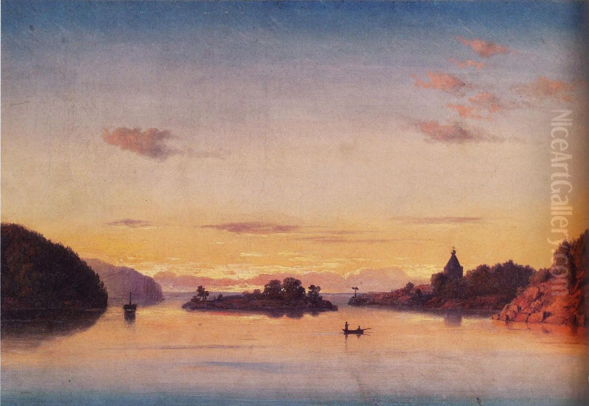 View of Lake Ladoga Oil Painting by Mikhail Clodt
