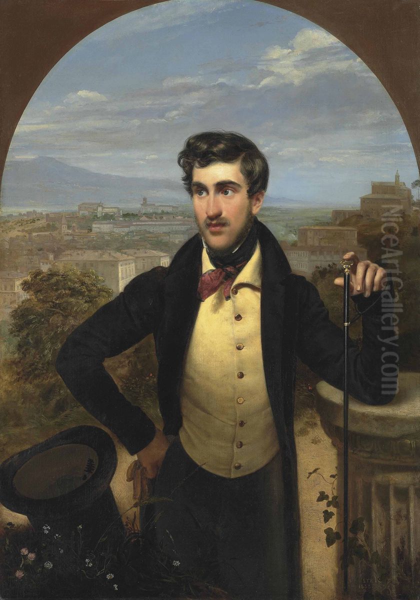 Portrait of Mikhail Alexandrovich Golitsyn Oil Painting by Orest Kiprensky