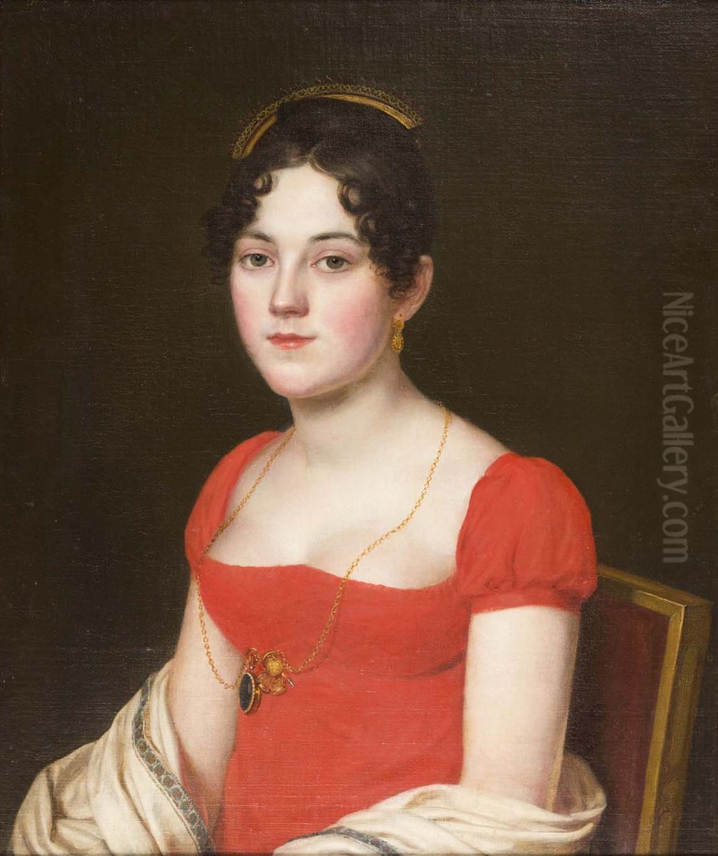Portrait of Mary Scott Swann Oil Painting by John Vanderlyn