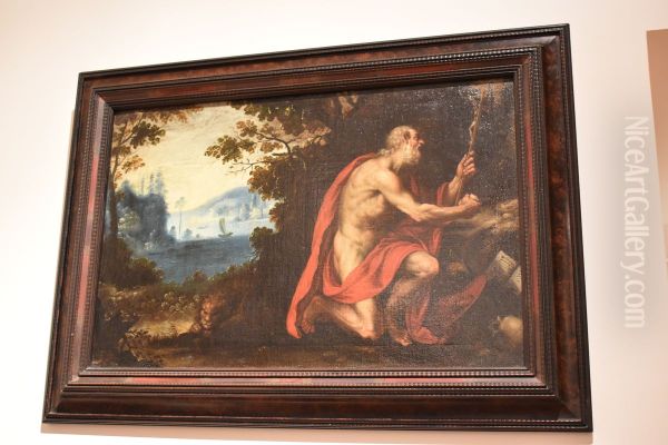 Saint Jerome in the desert Oil Painting by Domenichino