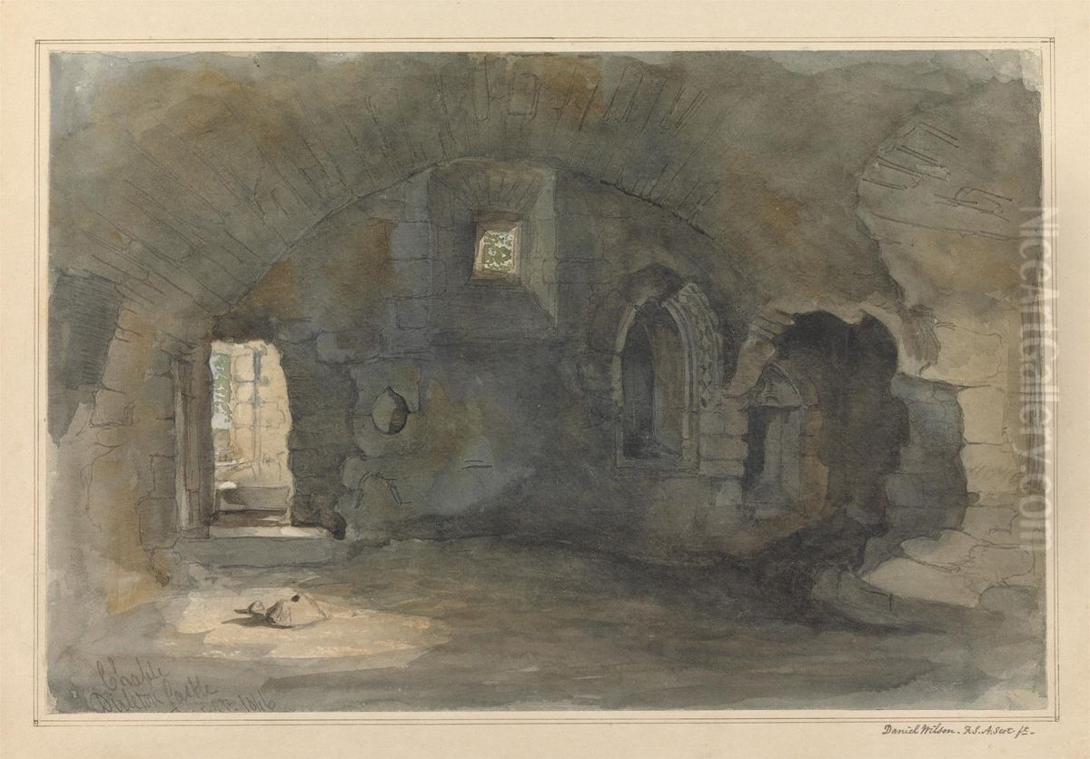 The Chapel, Dirleton Castle, Scotland Oil Painting by Daniel Wilson