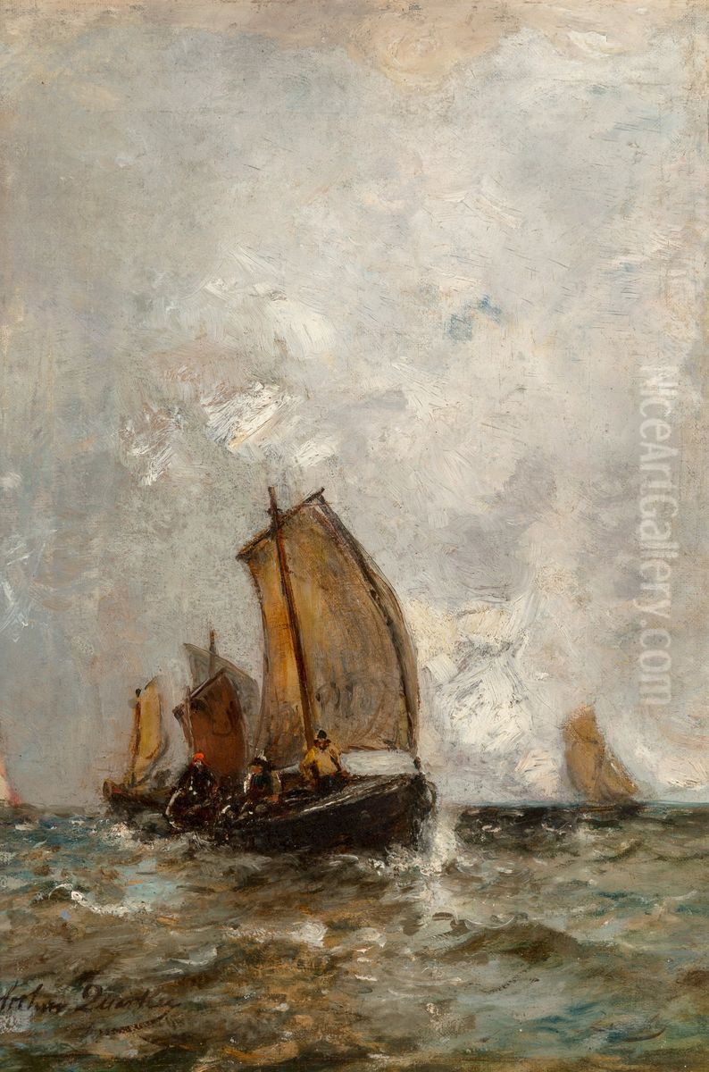 At Sea Oil Painting by Arthur Quartley