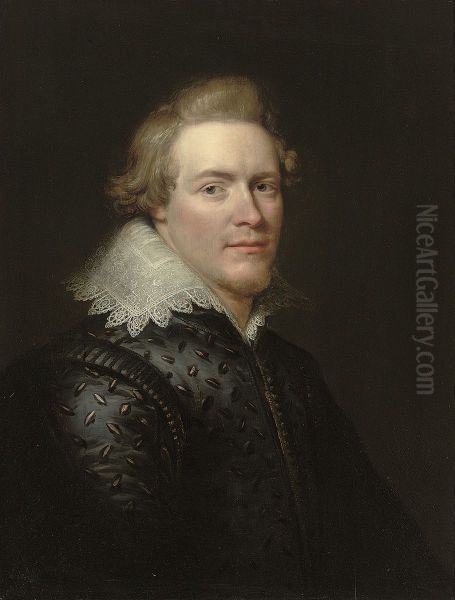 Portrait of Cornelis van Beresteyn (1586-1638) Oil Painting by Michiel Jansz. van Mierevelt