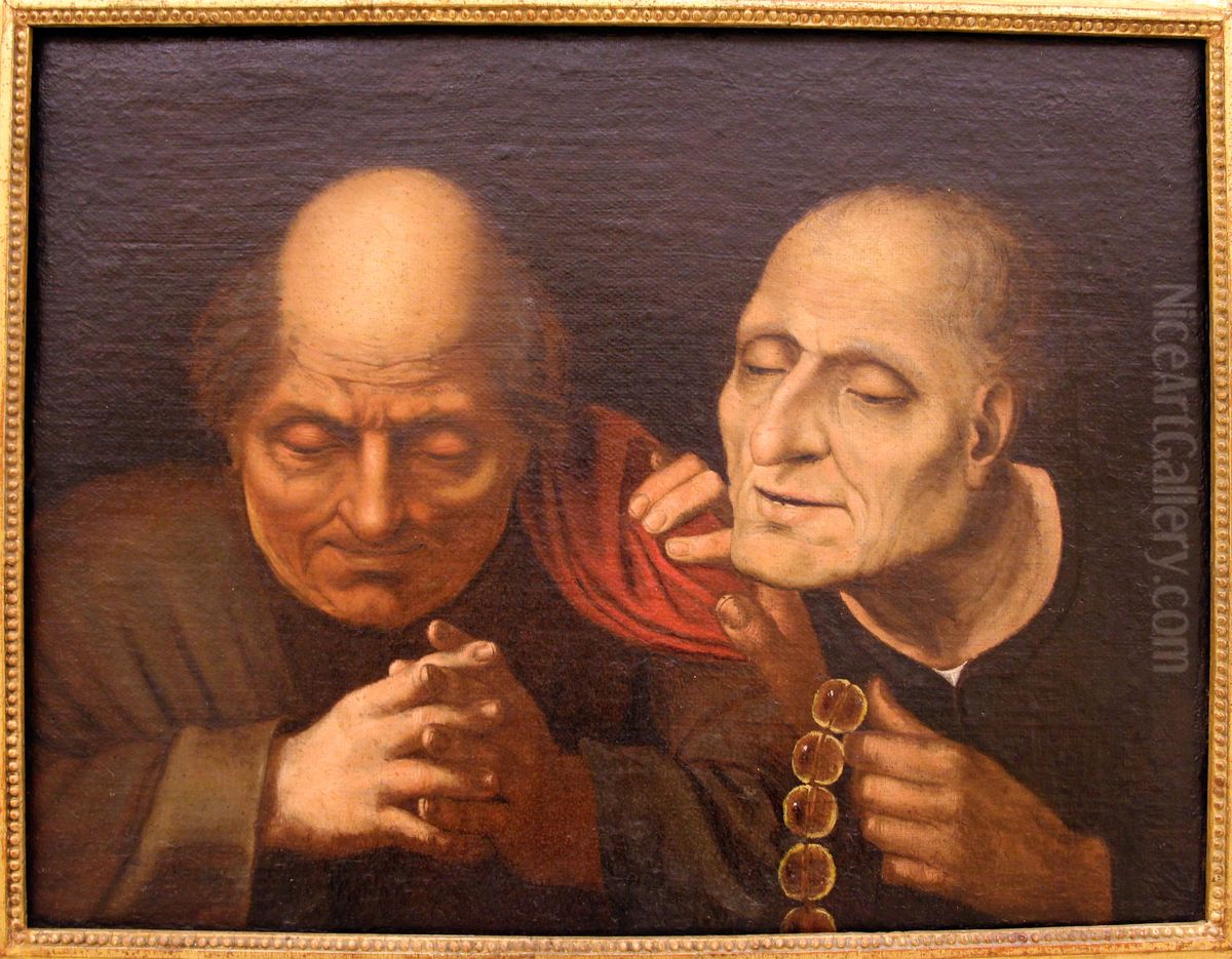 due vecchi in orazione Oil Painting by Quinten Metsys