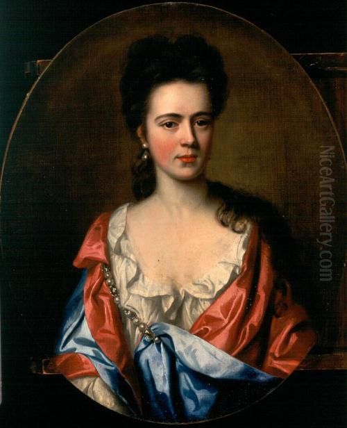 A Scots Lady by Attributed to Sir Peter Lely Oil Painting by Peter Lely