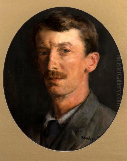 Self-portrait Oil Painting by Stanhope Alexander Forbes